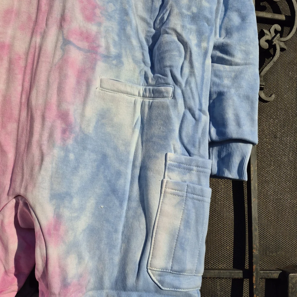 Colorful Tie-Dye Hooded Onesie - Picture 3 of 7